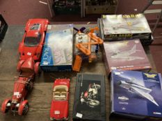 Toys: Mixed collection includes Corgi Jet Fighter Power F2 Lightning, Corgi F4 Sabre, Norton