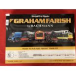 Toys: Graham Farish by Bachmann Ready to Run fuel freight set 370-250. Boxed.