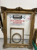 Late 19th/early 20th cent. Large gilt frame. 41ins. x 54ins. Plus two small miscellaneous frames.