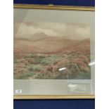 Bertram Moorish watercolour landscape, signed B. Moorish, framed and glazed. 20ins. x 14ins.