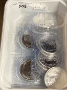 Numismatics, Coins, Bullion: Ten brilliant uncirculated 2013 GB £2 coins, fine silver, Britannia (