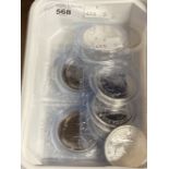 Numismatics, Coins, Bullion: Ten brilliant uncirculated 2013 GB £2 coins, fine silver, Britannia (