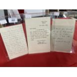 Sir Winston Churchill: A printed Thank You letter dated 1945 from Sir Winston, referring to a
