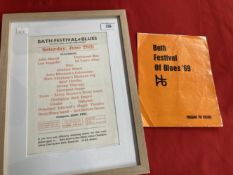 Music: 1969 Bath Festival of Blues flyer poster featuring Led Zeppelin and Fleetwood Mac, plus the