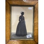 W. H. Beaumont: 1851 silhouette of a lady in glazed maple frame. 10ins. x 6½ins. W. H. Beaumont: