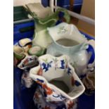 19th/20th cent. Ceramics: Jugs to include ironstone, Toby jugs, transfer ware, Studio pottery,