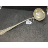 Silver: 800 standard soup ladle scalloped pattern handles. Weight. 7.20oz.