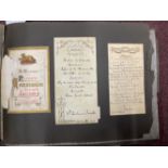 Gastronomy/Menus: An unusual scrapbook containing 68 various sized menus from 1921 to 1947, 1885 (