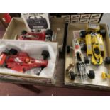Toys: Tamiya radio controlled Formula One cars, boxed. Plus ADSpec sport controller. (5)
