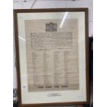 Royalty: A rare Proclamation Poster, upon the death of King George V and the ascension of Edward