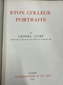 Books: Lionel Cust, large size hardback edition of 'Eton College Portraits', by Spottiswoode