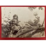 Photography: Baron Wilhelm von Gloeden (1856-1931), photograph, study of two Sicilian peasant