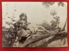 Photography: Baron Wilhelm von Gloeden (1856-1931), photograph, study of two Sicilian peasant