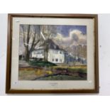 Pictures & Prints: 1983, watercolour, Wolfgang Heissrieg, 'Taurus House Herford'. Signed bottom