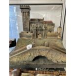 Toys: Early 20th cent. Castellated fort. 18ins. x 18ins. x 17ins.