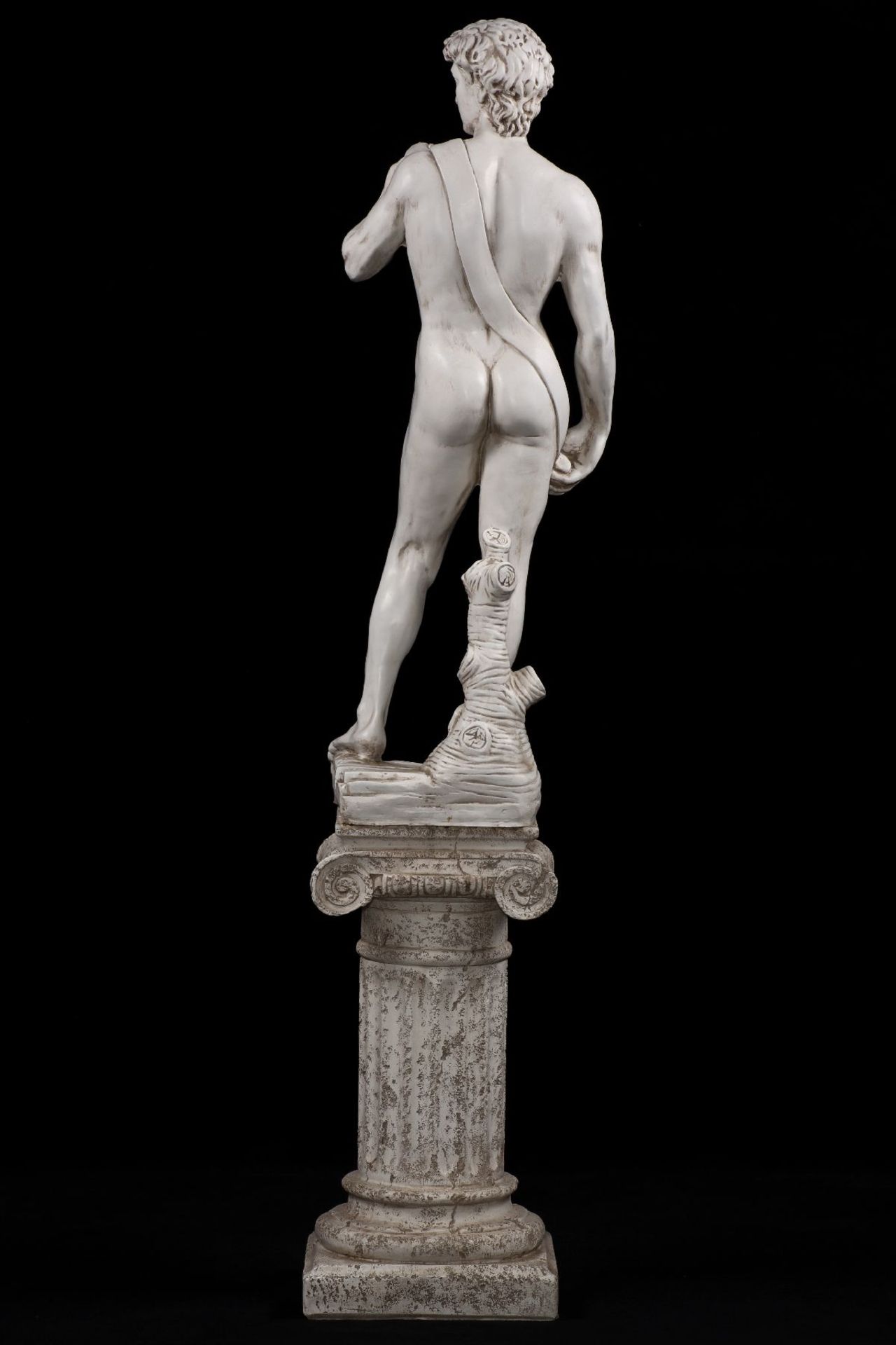 David nach Michelangelo, Kunstguss, in stiltypischer