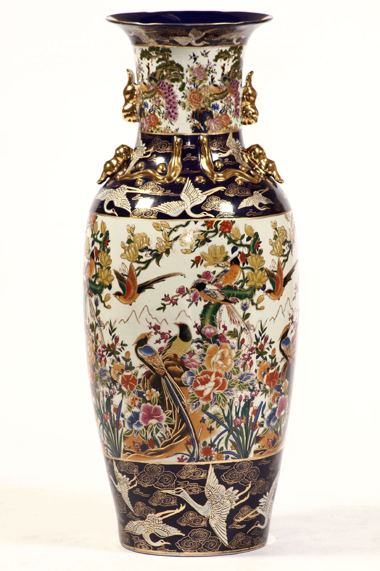 Große Balustervase, nach chin. Vorbild um 1800, - Image 2 of 2