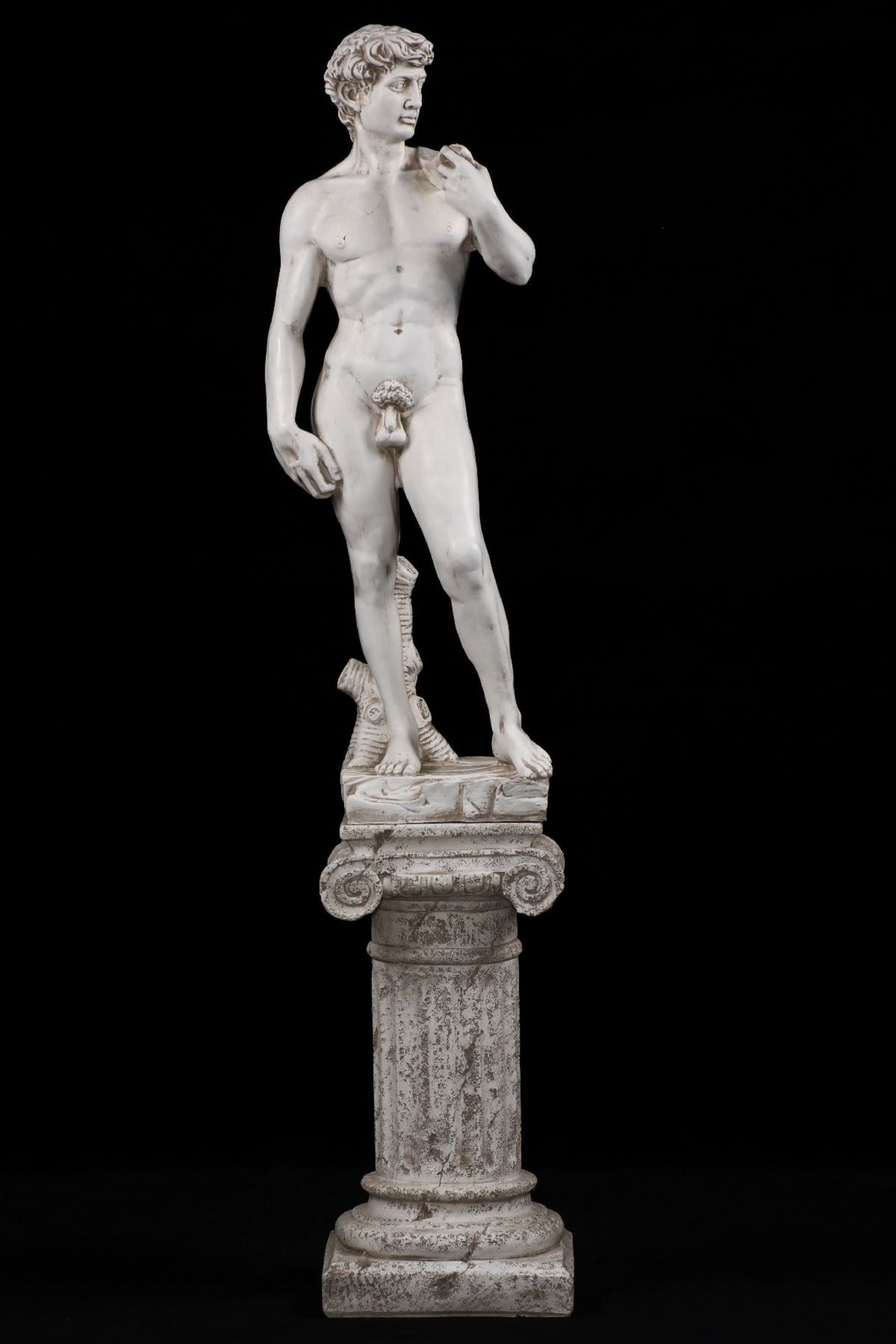 David nach Michelangelo, Kunstguss, in stiltypischer - Image 2 of 2