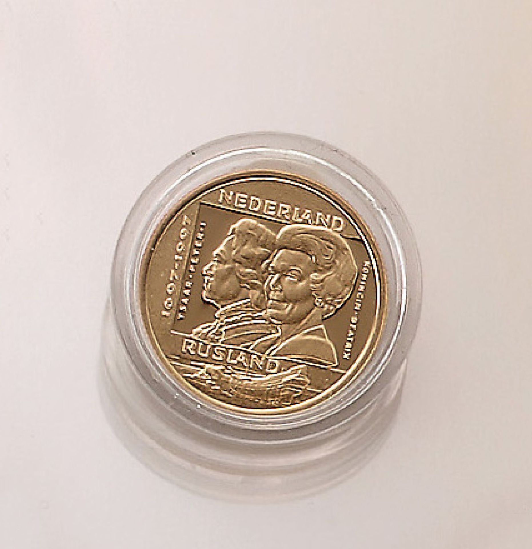 Goldmünze, 100 Ecu, Niederlande, 1997, 300 Jahre