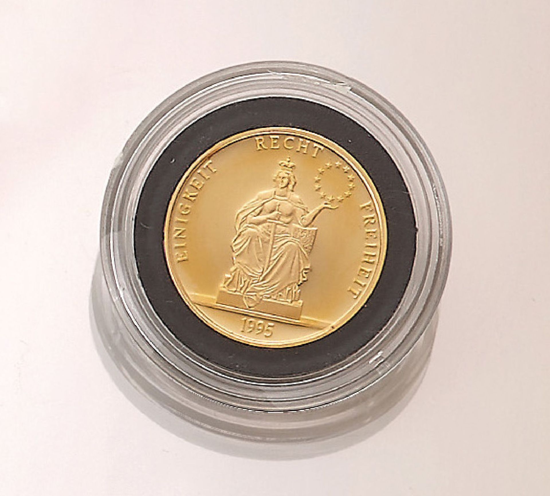 Goldmünze, ECU Europa, Deutschland, 1995, Einigkeit,