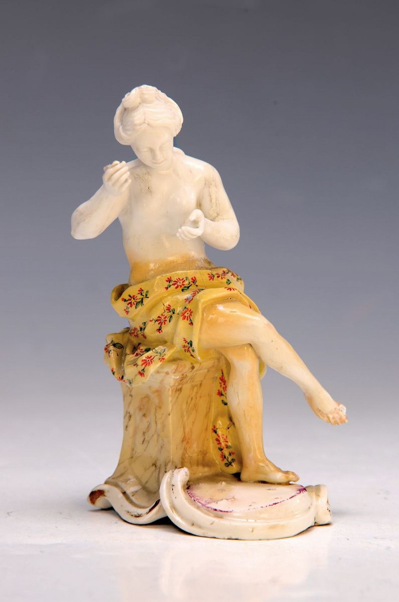 Porzellanfigur, Frankenthal um 1770, CT-Marke, Allegorie