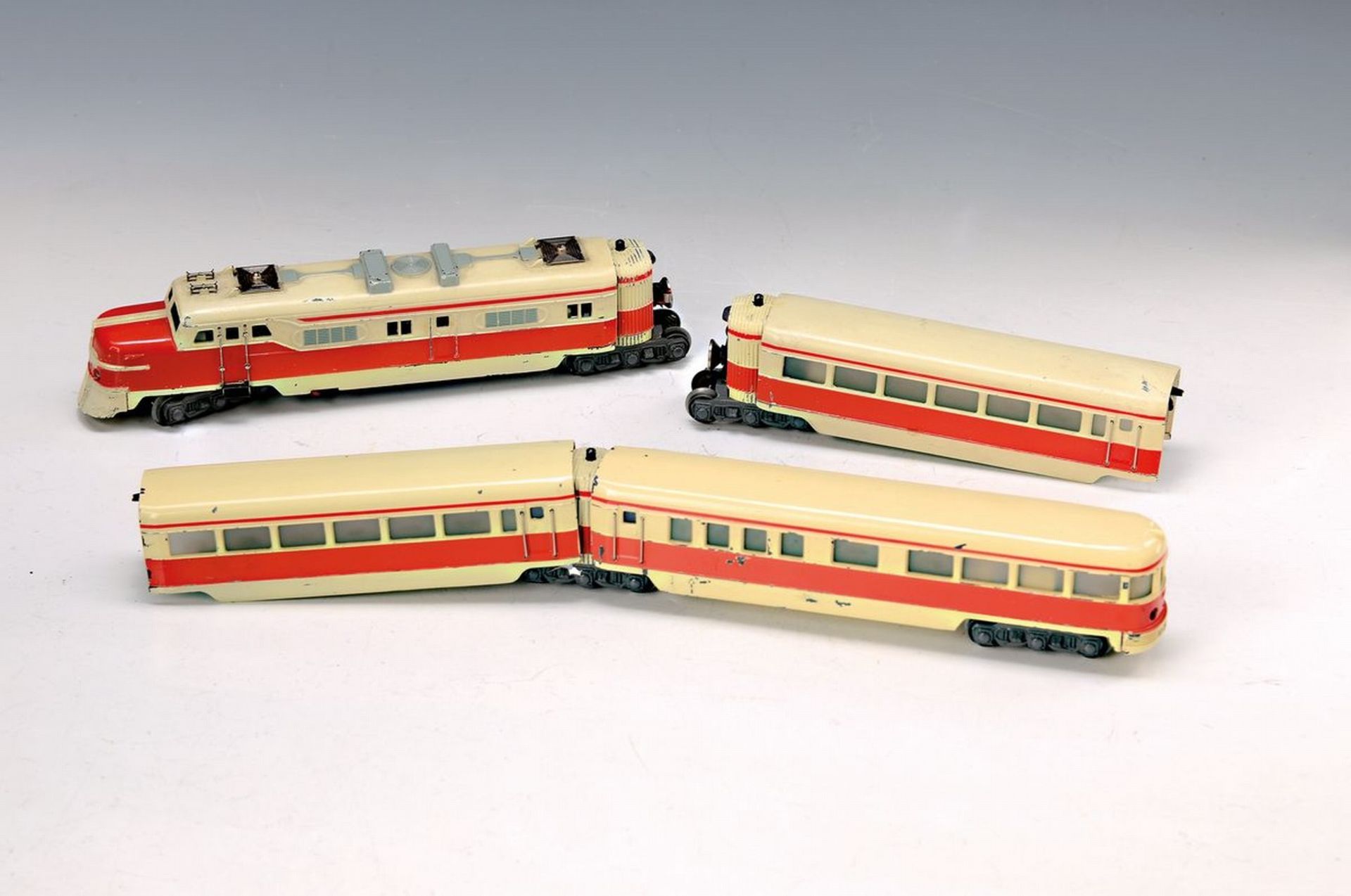 Schnelltriebwagenzug, Märklin Spur H0, 1950er Jahre,