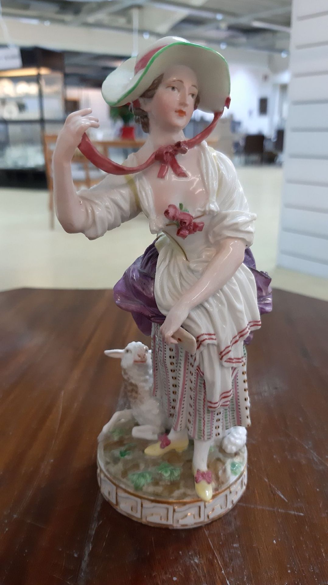 Porzellanfigur, Meissen, um 1800, Marcolinizeit, Entwurf - Bild 2 aus 7