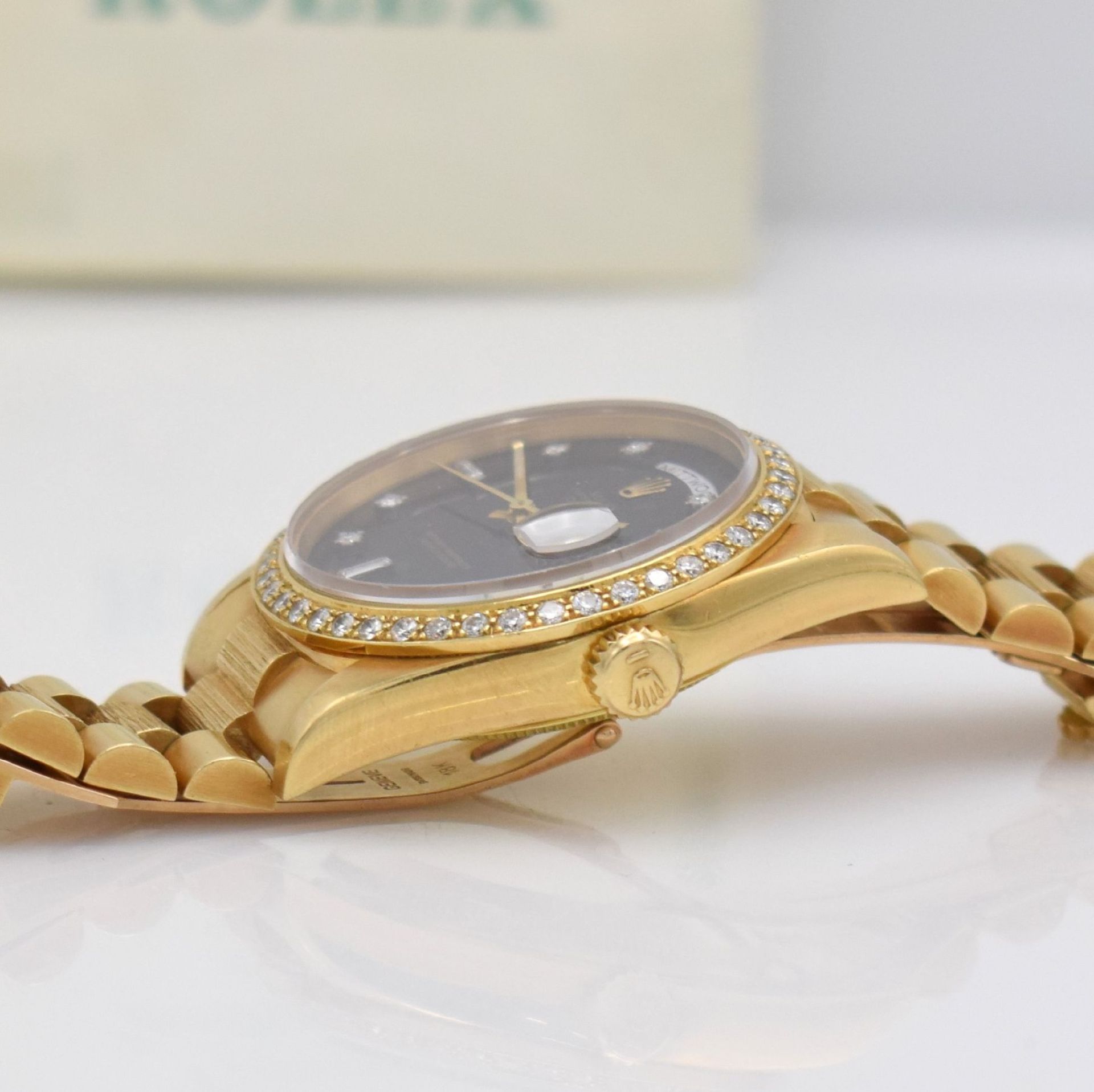 ROLEX Oyster Perpetual Day-Date Herrenarmbanduhr in GG - Bild 8 aus 10