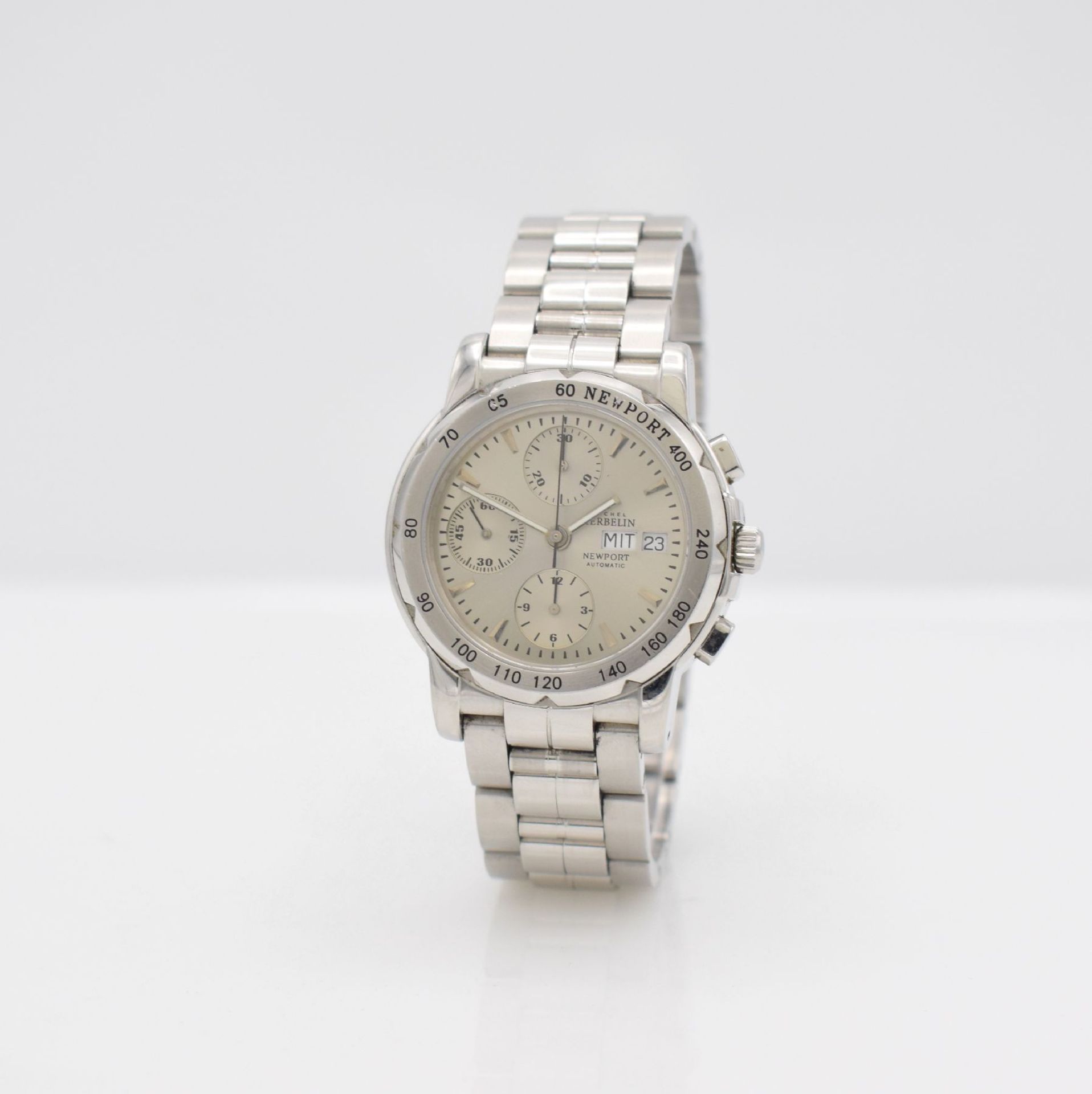 MICHEL HERBELIN Newport Herrenarmbanduhr mit Chronograph, - Image 3 of 8