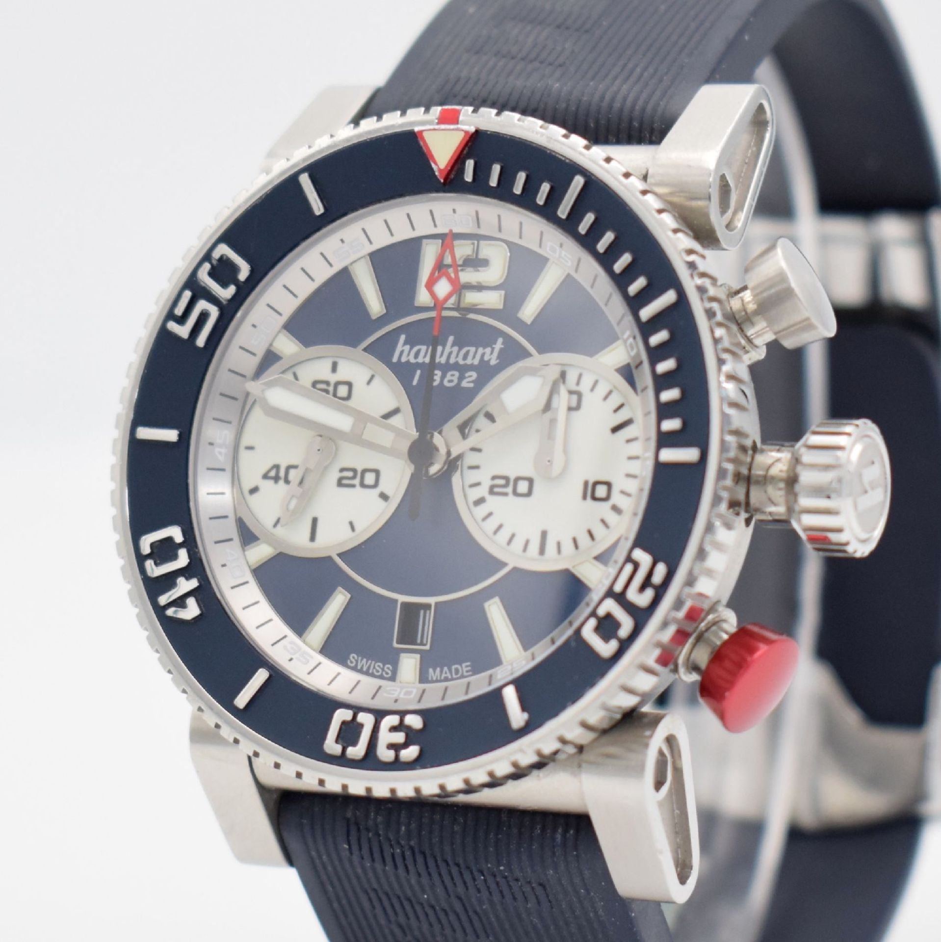 HANHART Primus Diver Herrenarmbanduhr mit Chronograph in - Bild 4 aus 9