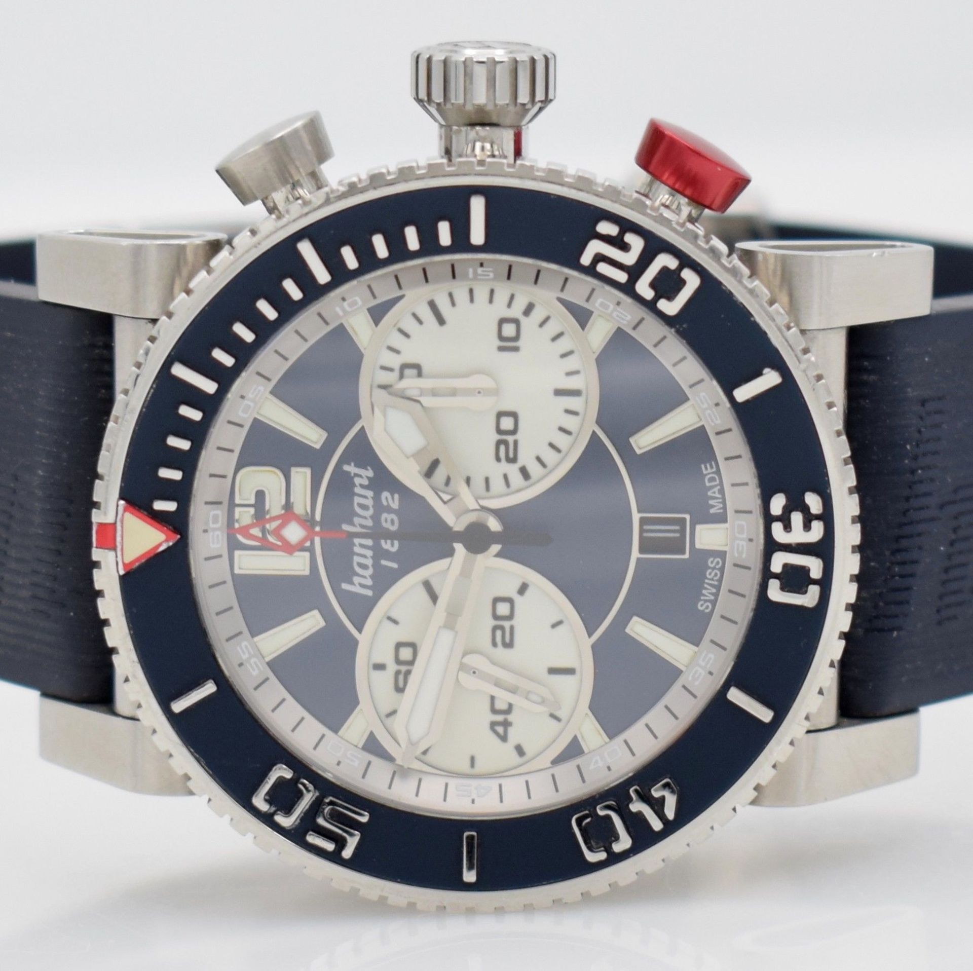 HANHART Primus Diver Herrenarmbanduhr mit Chronograph in - Bild 2 aus 9