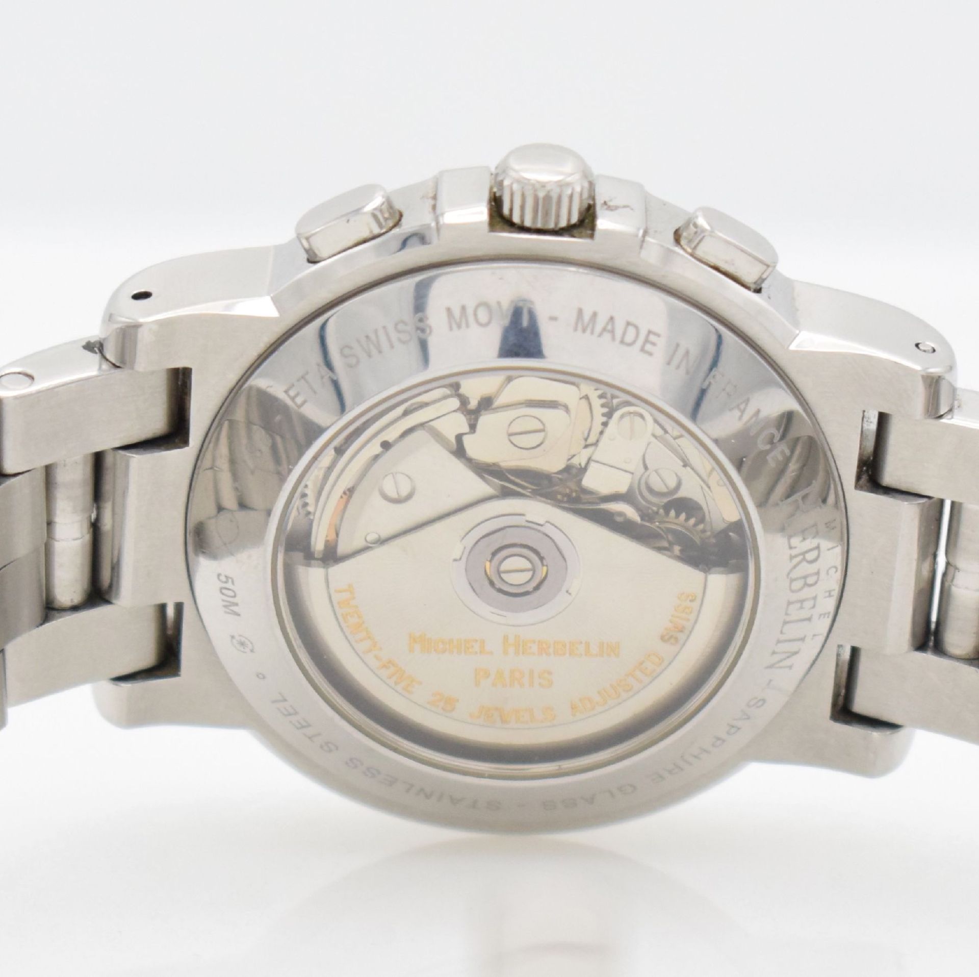 MICHEL HERBELIN Newport Herrenarmbanduhr mit Chronograph, - Bild 7 aus 8