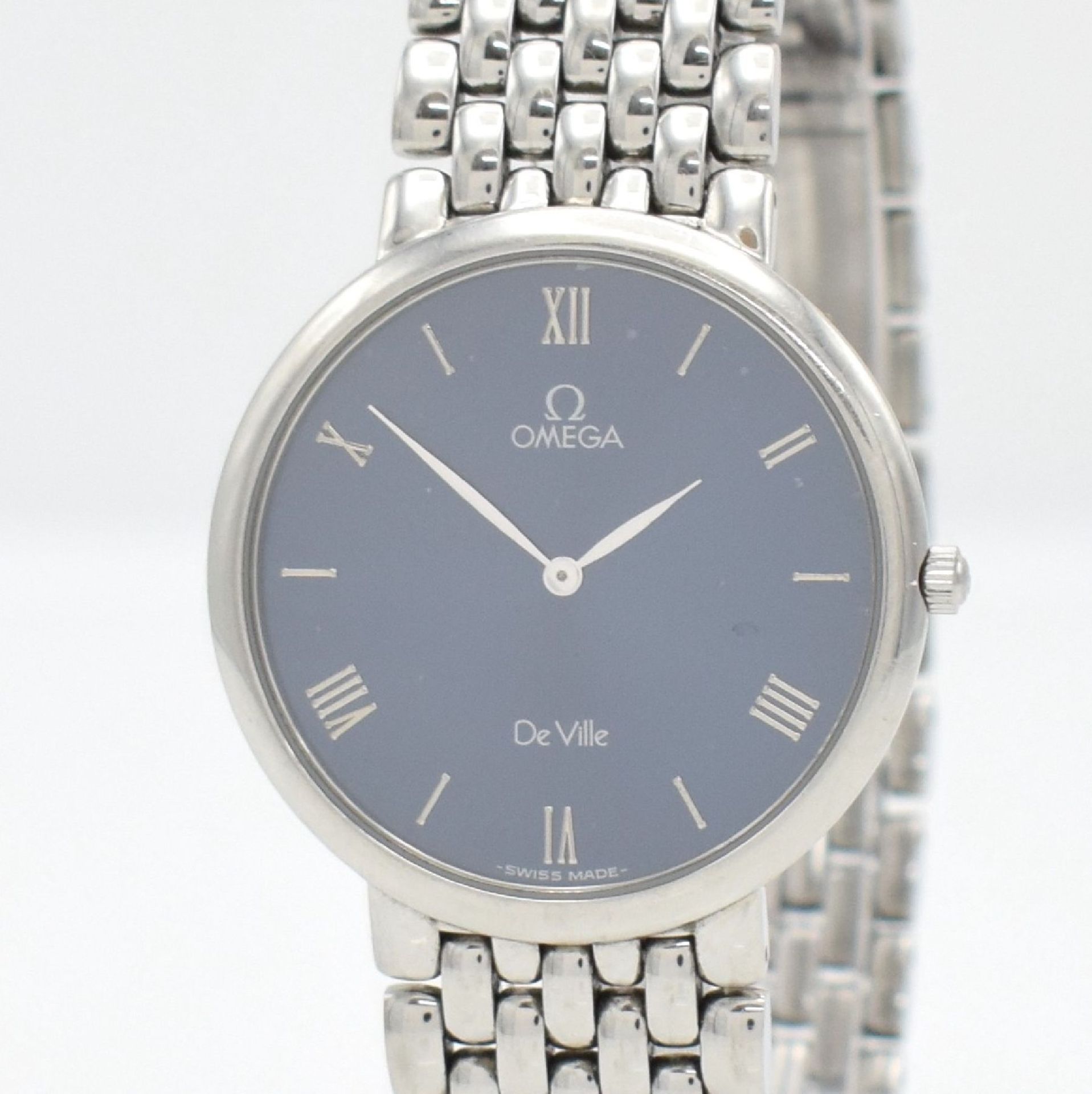 OMEGA De Ville Armbanduhr in Edelstahl, Schweiz um 1990, - Image 4 of 6