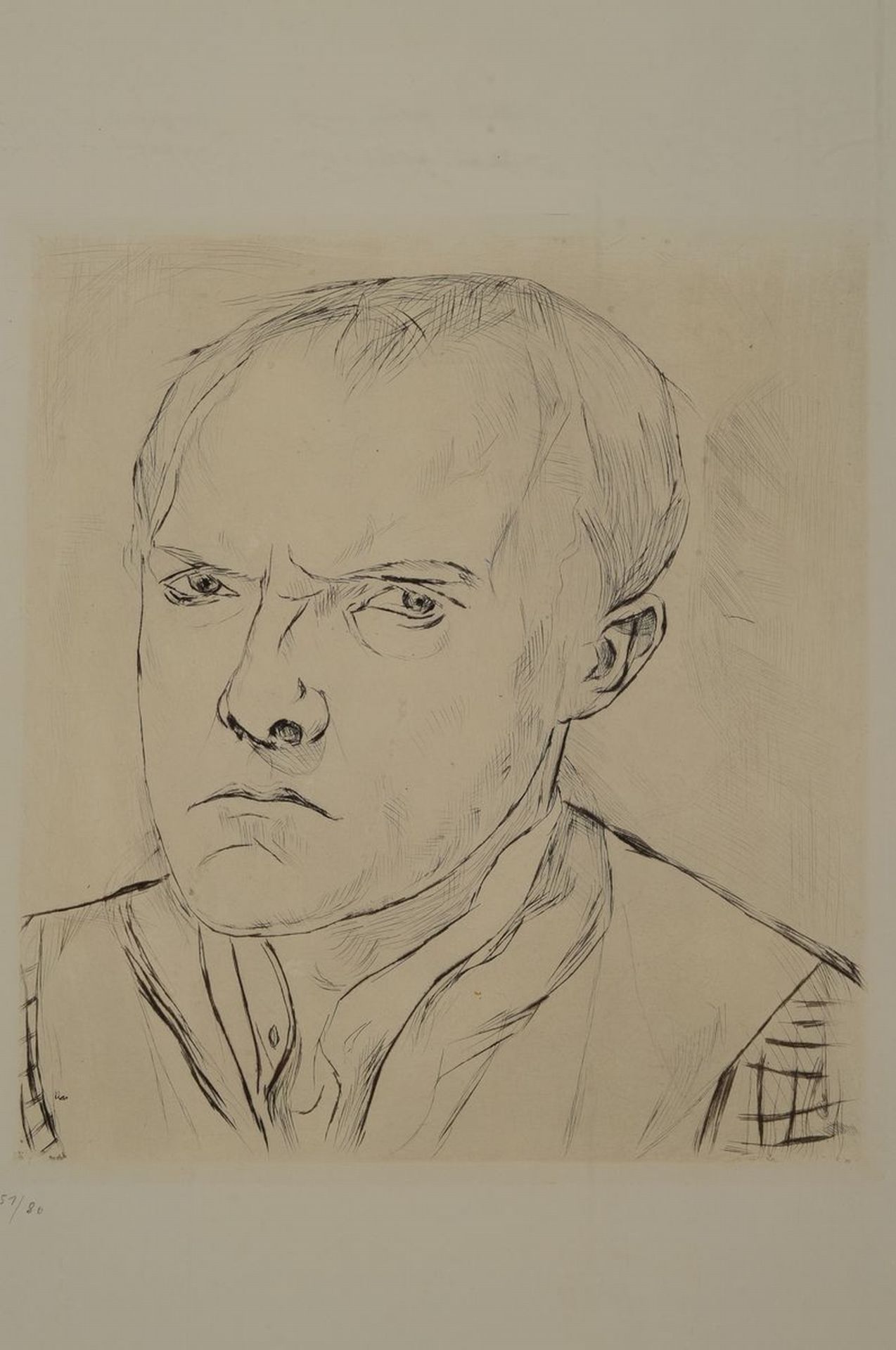 Max Beckmann,1884-1950, Selbstporträt, 1918, Ed. 1966,