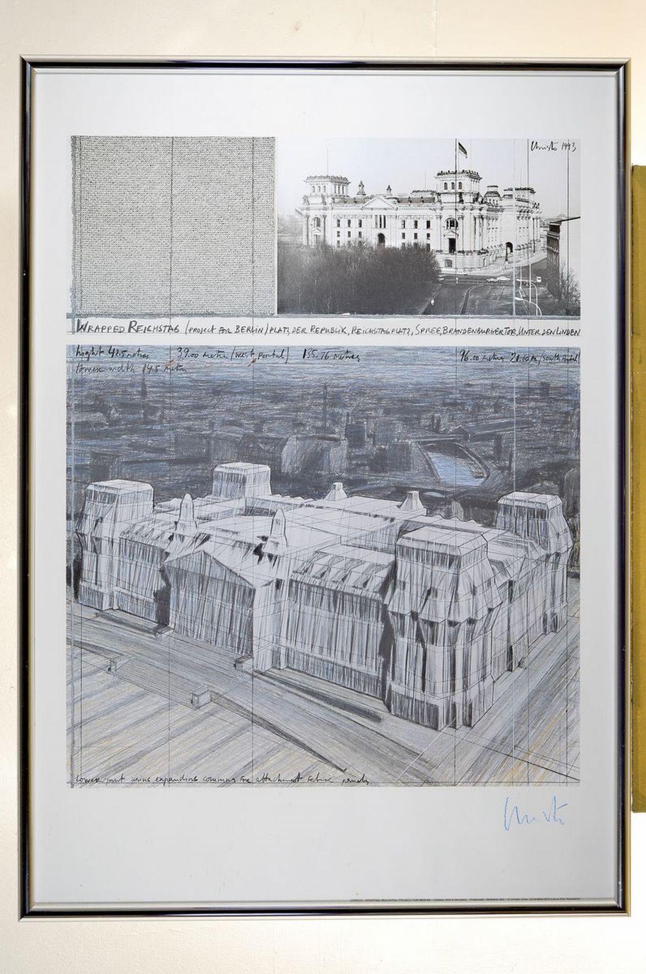 Christo und Jeanne-Claude, Wrapped Reichstag, Farboffset, - Image 3 of 3