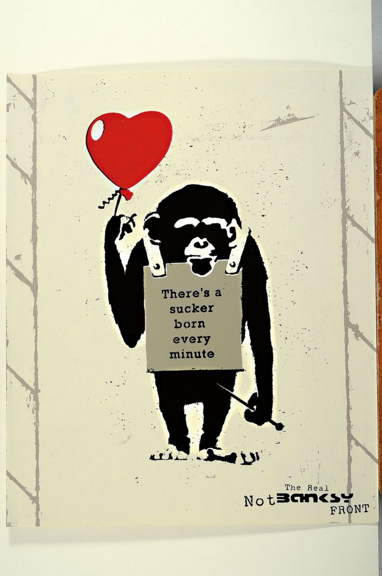 Banksy by Not Banksy, 'True Love Fake Art Suckers!', - Image 2 of 2