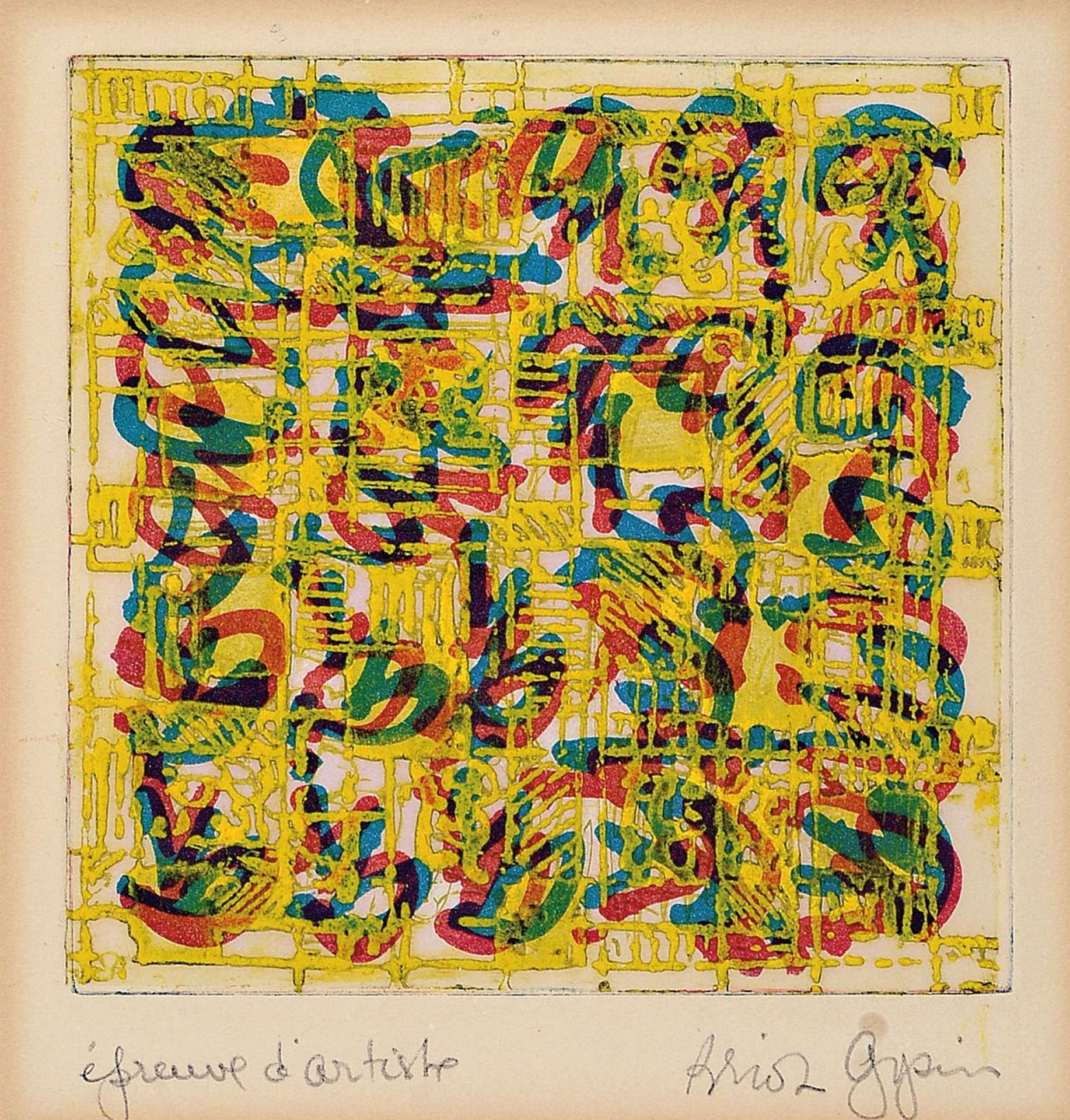 Brion Gysin, 1916 Taplow-1986 Paris, amerikanischer Maler