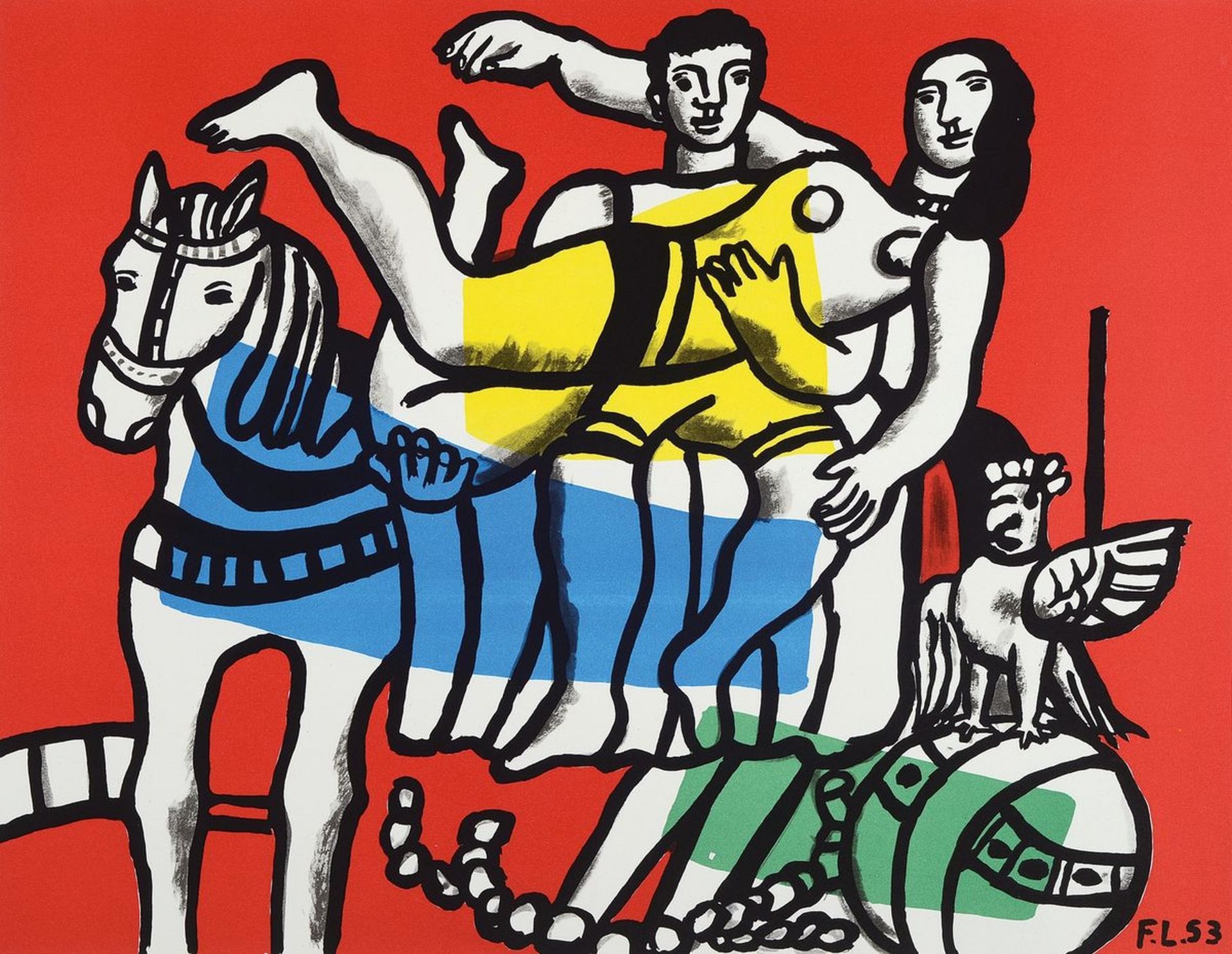 Fernand Leger, 1881-1955, zwei Farblithos Ed. Galerie