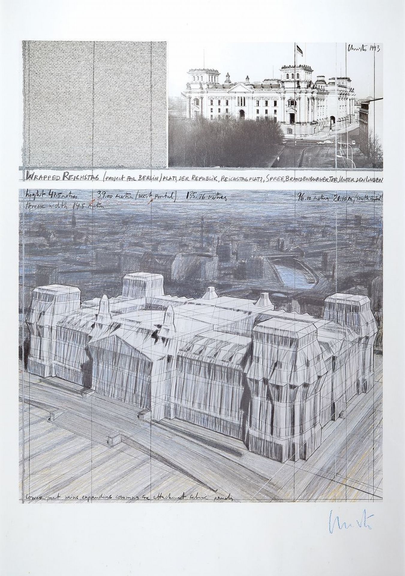 Christo und Jeanne-Claude, Wrapped Reichstag, Farboffset,