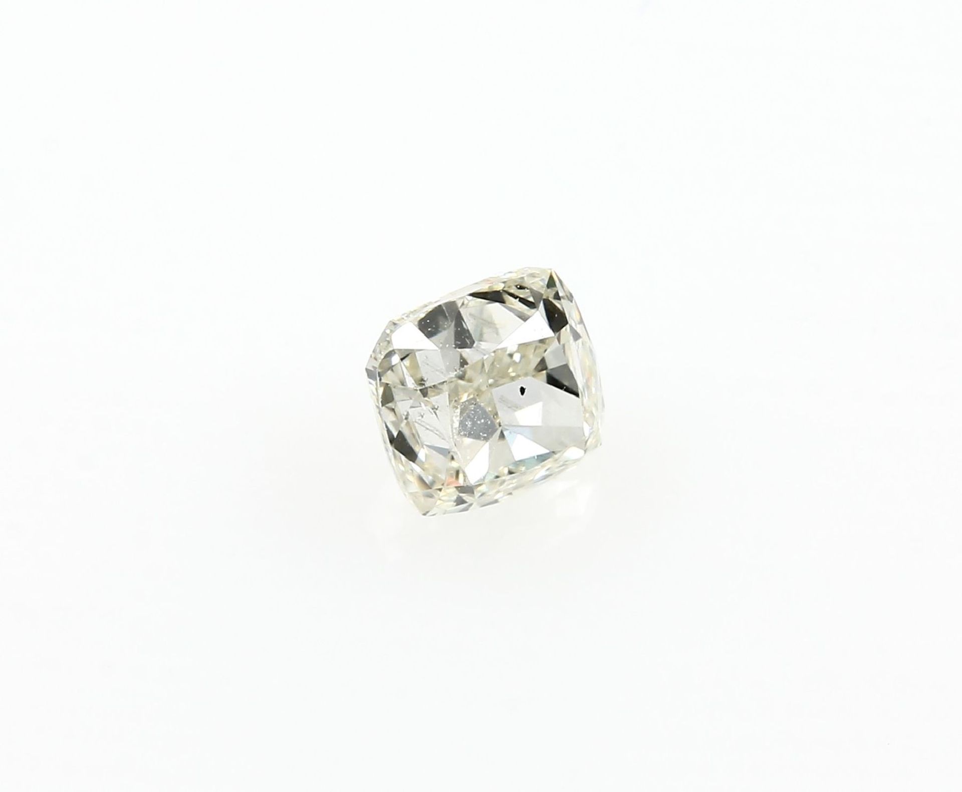 Loser Diamant, 0.52 ct get.Weiß (L)/si1, Kissenschliff, - Bild 2 aus 3