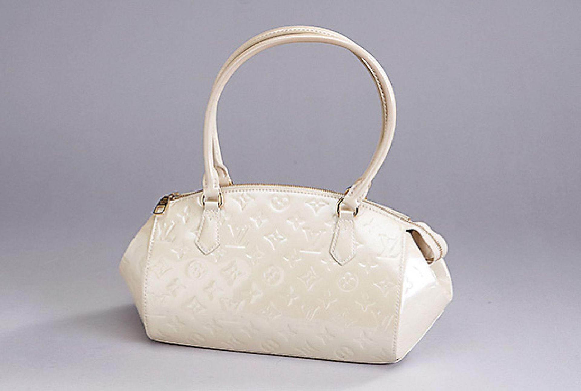 LOUIS VUITTON Handtasche 'Blanc Corail Monogram Vernis