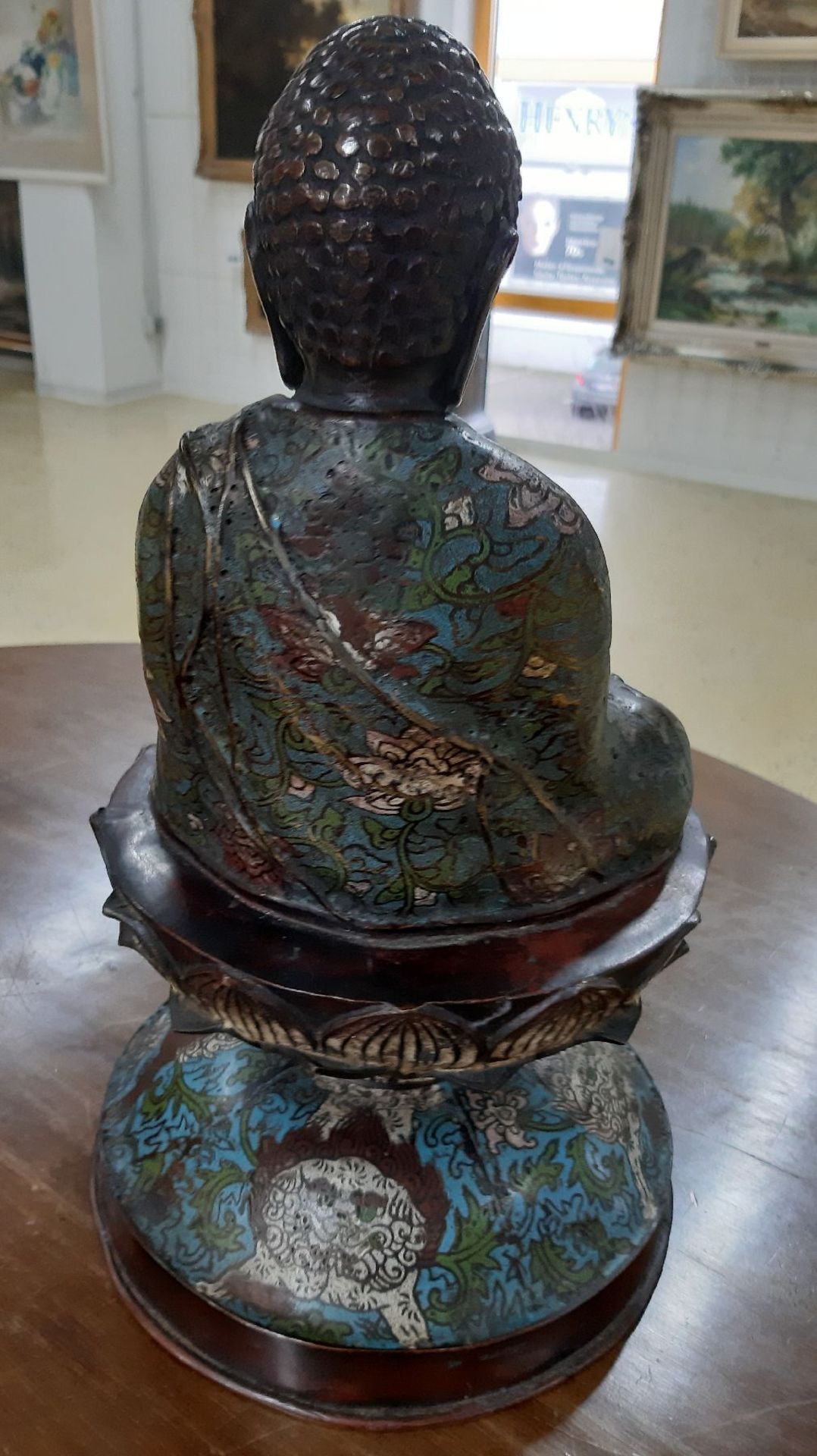 Buddha, Japan, um 1790-1820, feiner Bronzeguß, reich bunt - Image 3 of 7