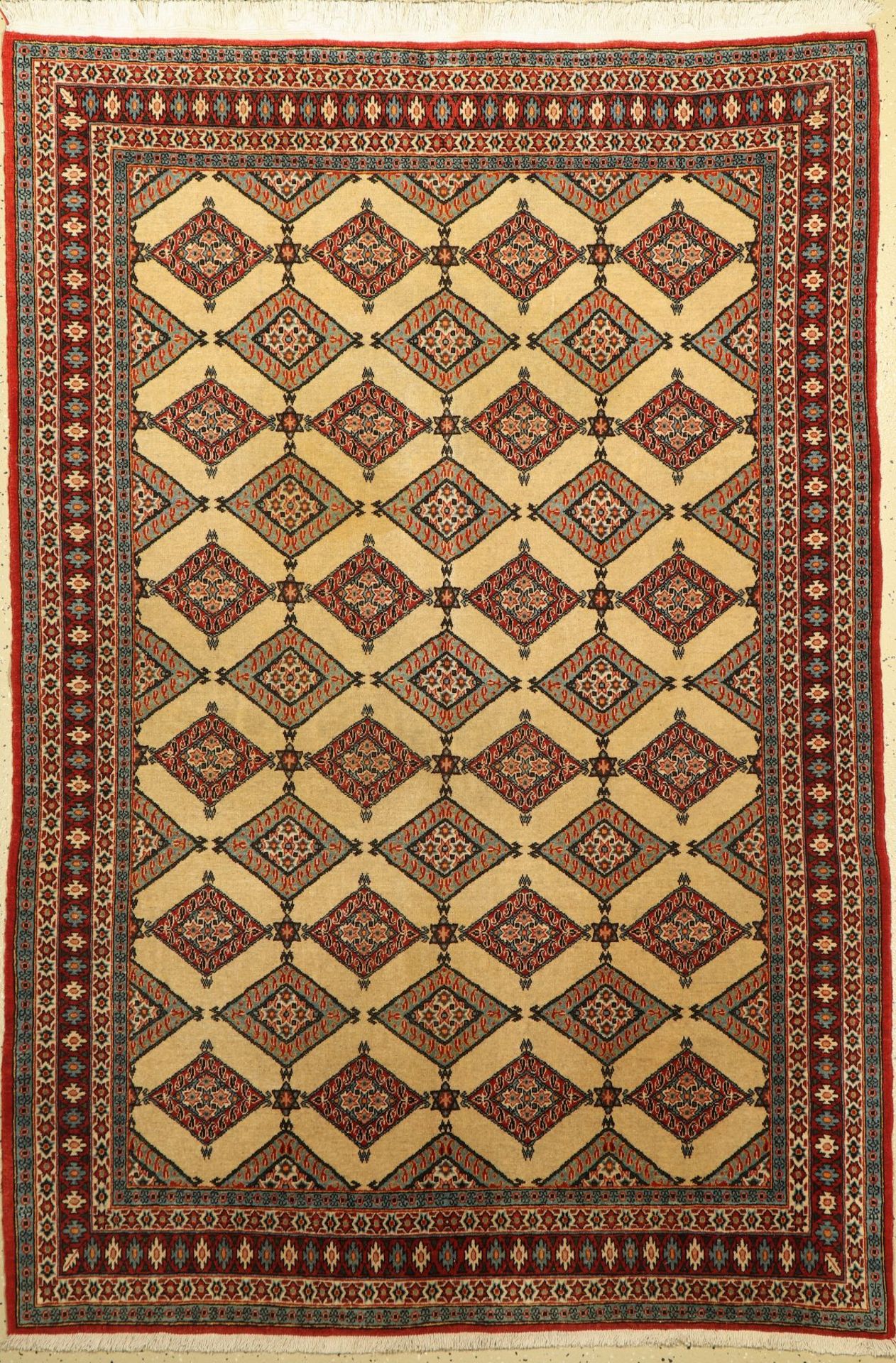 Ghom Kork, Persien, ca. 60 Jahre, Korkwolle, ca. 203 x