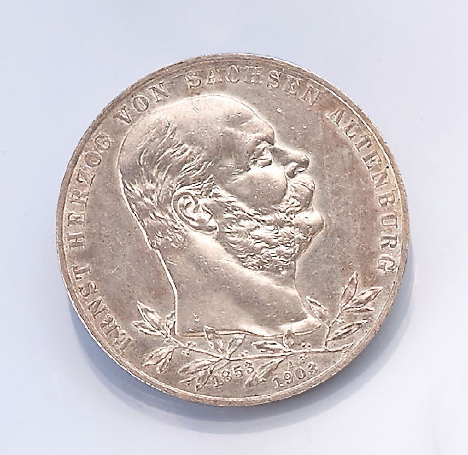 Silbermünze, 5 Mark, Sachsen, 1903, Ernst Herzog von