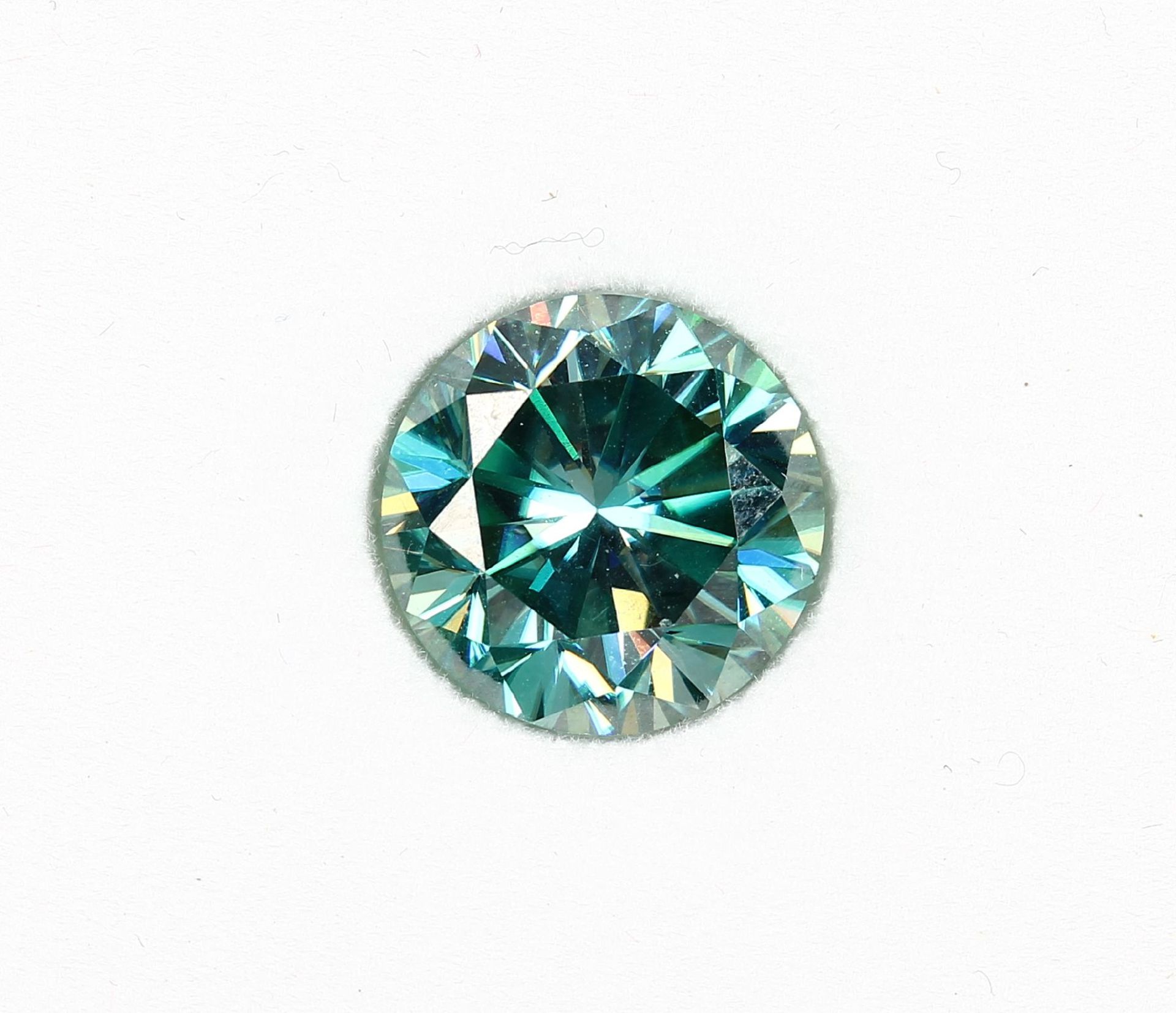 Loser rundfacett. blauer Moissanit, 6.94 ct Schätzpreis: