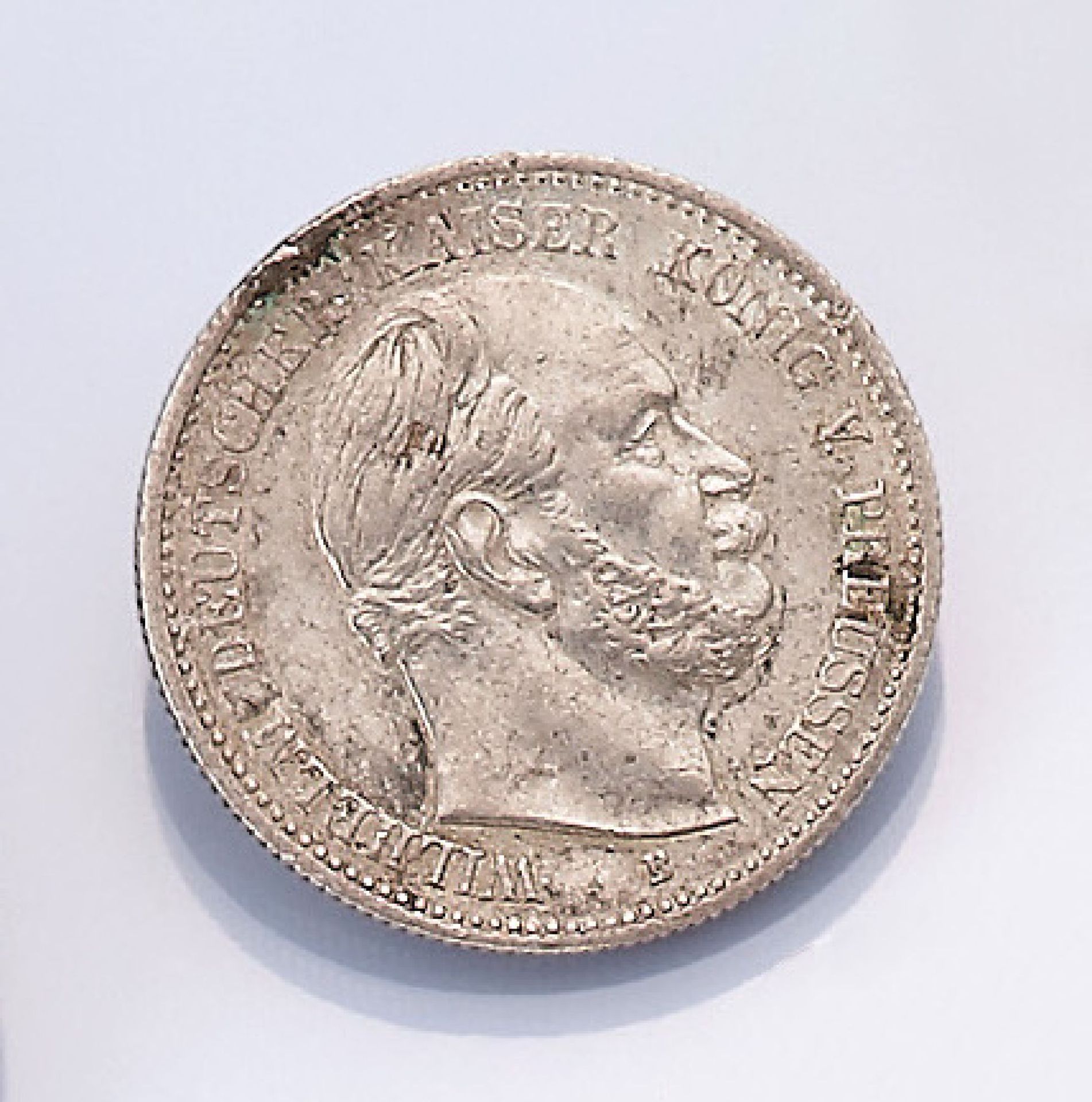 Silbermünze, 2 Mark, Preussen, 1876, Wilhelm deutscher