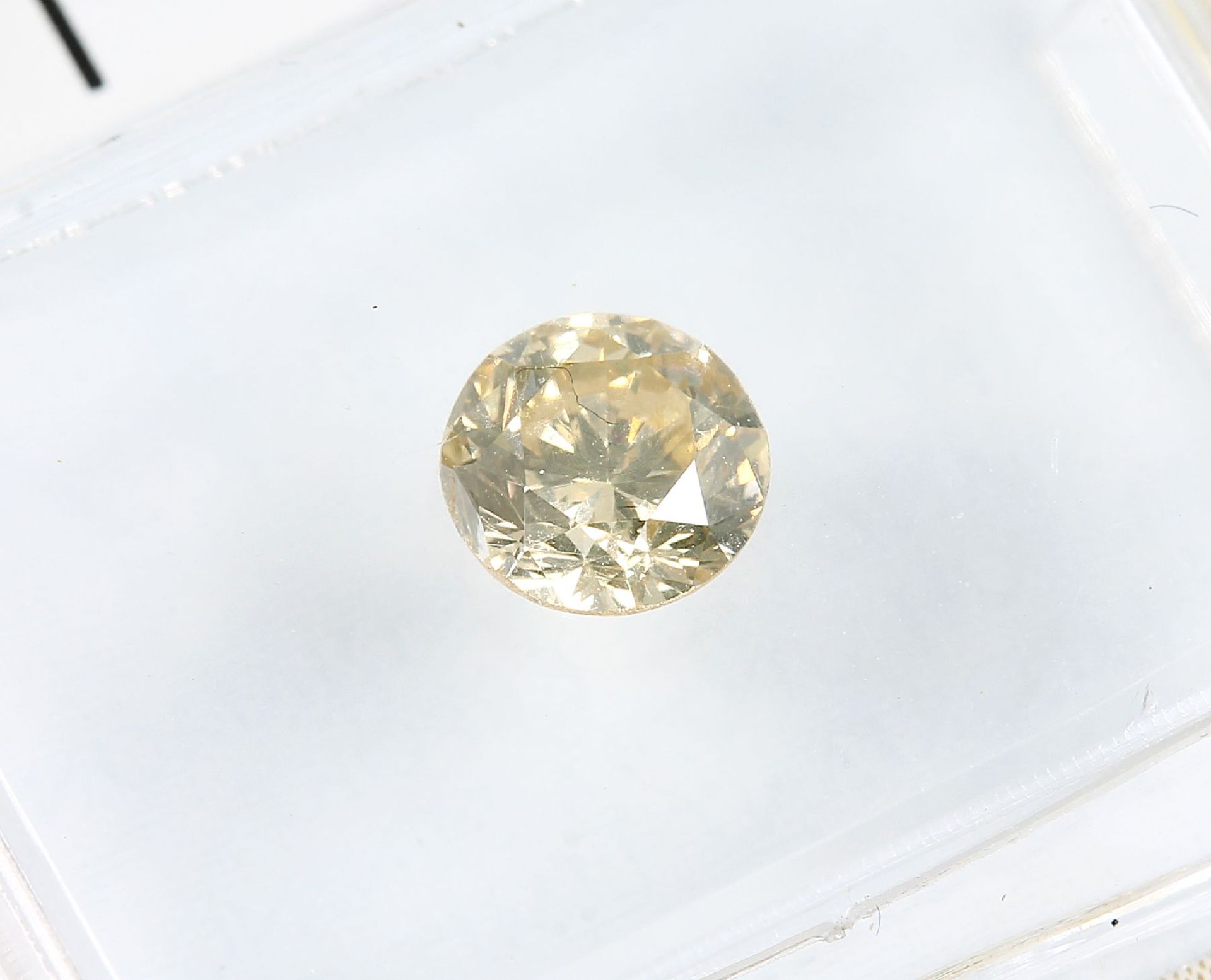 Brillant 0.56 ct natural fancy brownish yellow/si 1, GIA - Bild 2 aus 4