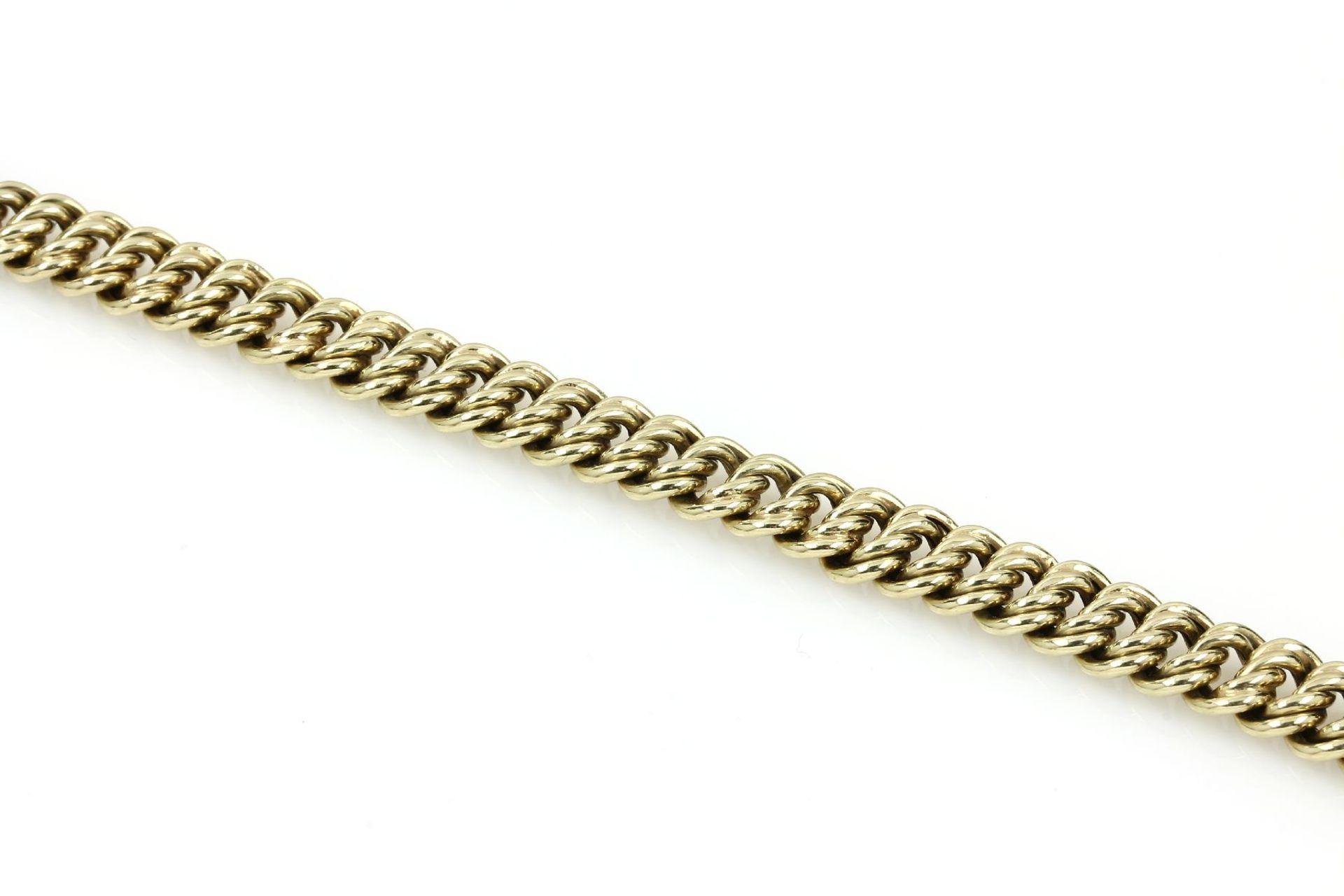 14 kt Gold Armband, GG 585/000, L. ca. 20.5cm, total ca.