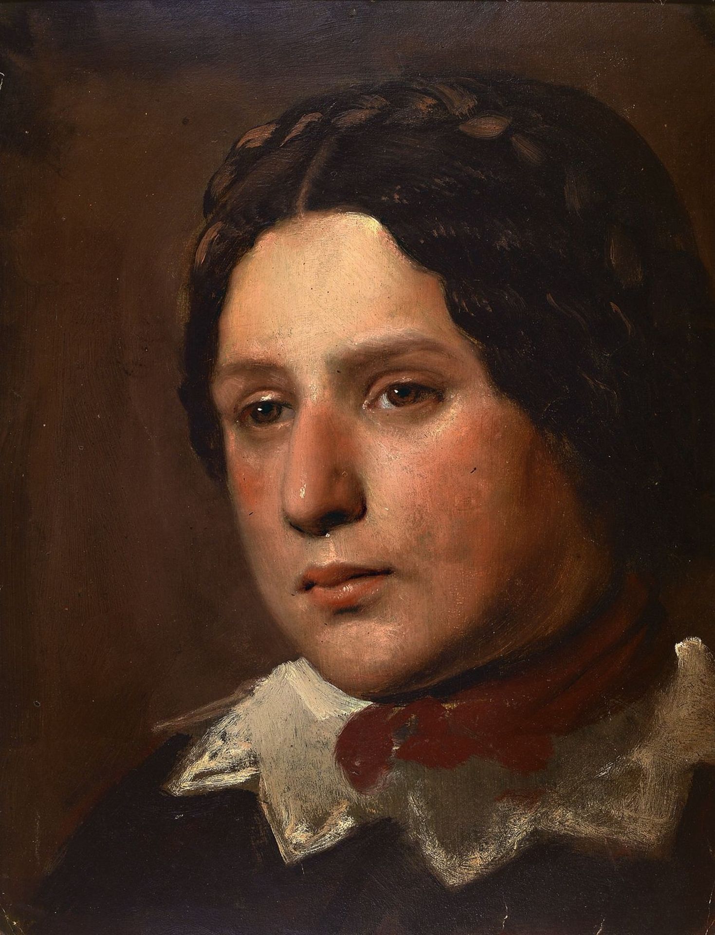 Süddeutscher Maler, um 1900, Porträt einer jungen Frau,