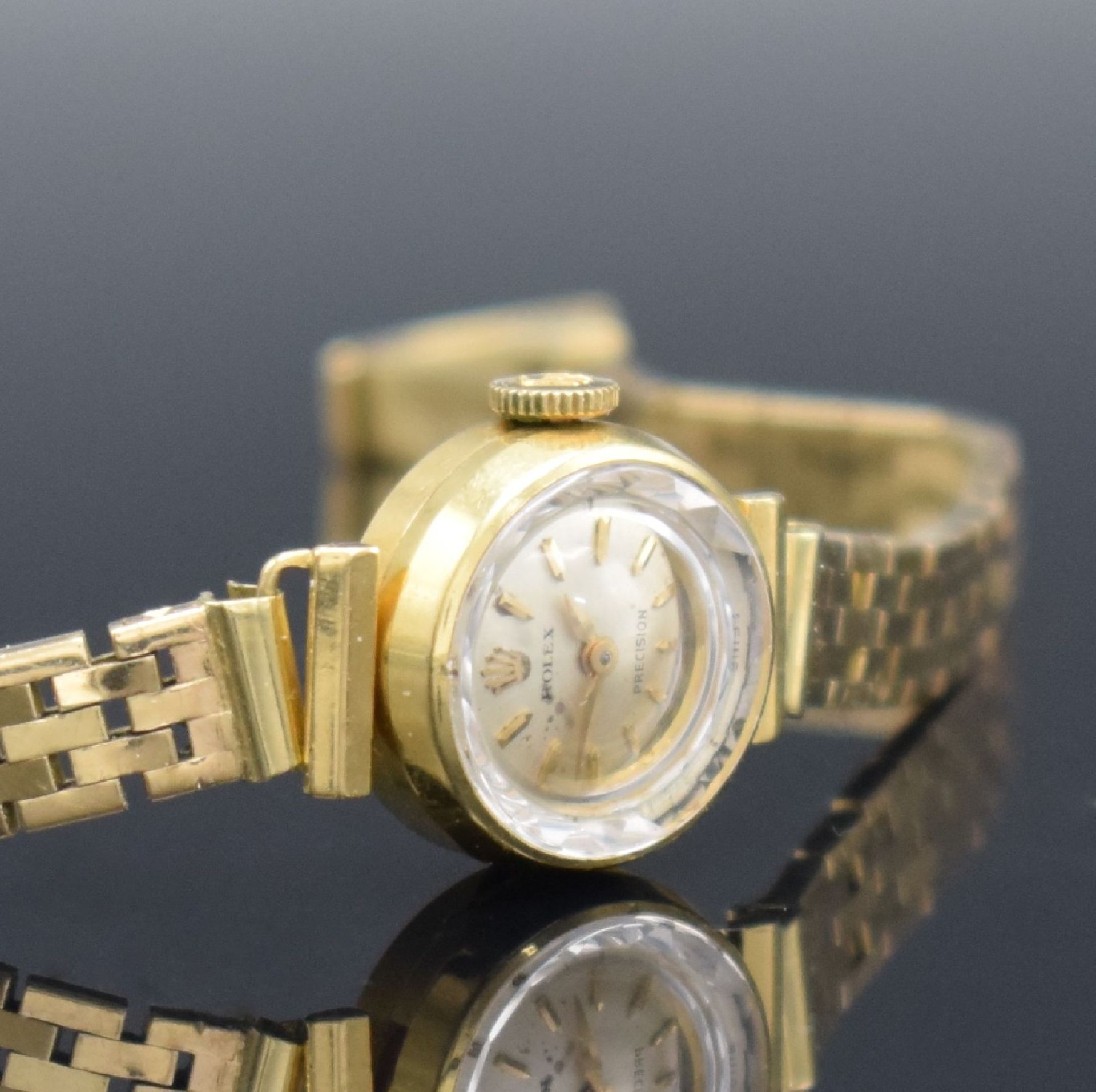 ROLEX Precision Damenarmbanduhr in GG 750/000, Schweiz um - Image 4 of 9